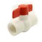Thrifco Plumbing 2 Inch Threaded PVC Ball Valve, Red Handle, Economy 6415425 - alternate 1